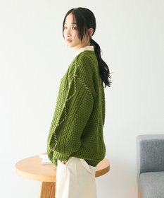 CRAFT STANDARD BOUTIQUE ハンドステッチケーブルニットチュニック