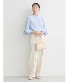 earth music&ecology ラッフル７分袖ブラウス