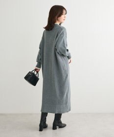 Green Parks 配色リラックスモールニットワンピース