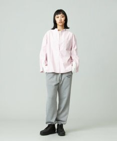 J.PRESS YORK STREET 【WOMEN】タイプライターストライプ バンドカラーシャツ