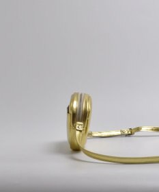 blancle メタリックレザー ラウンドショルダー