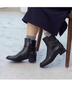 ing <ing>【WEB限定】ベルトデザインミドルブーツ