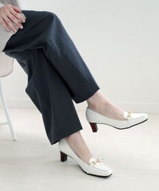 Pointer 日本製 ビット付きヒールアップローファー