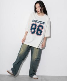 WEGO 【ユニセックス着用ITEM/手洗い可/MLサイズ】フットボールBIG　T（S）
