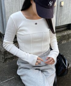 WEGO ヴィンテージウォッシュコルセットデザイントップス