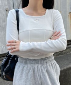 WEGO ヴィンテージウォッシュコルセットデザイントップス