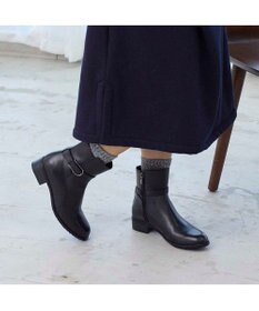 ing <ing>【WEB限定】ベルトデザインミドルブーツ