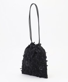 自由区 【カトリエムブーケ】Tweed a fleurs et rubans ドロストバッグ