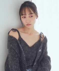 earth music&ecology 【WEB限定】SET2点ショートカーディガン＋リボンキャミソール