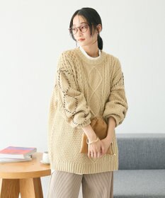CRAFT STANDARD BOUTIQUE ハンドステッチケーブルニットチュニック