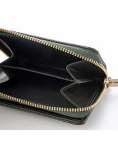 UNBILLION perche ジェムストーンチャームハーフラウンドウォレット