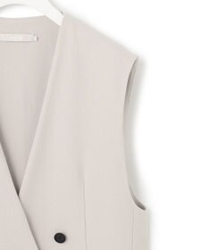 ICB 【WEB限定・洗える】BackSatinGeorgette ノーカラージレ