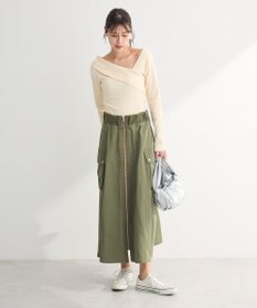 Green Parks ・ＳＵＧＡＲ　ＳＰＯＯＮ　ミリタリーフレアスカート