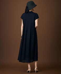 自由区 【カタログ掲載・WEB限定カラーあり】シアーラミーローンスキッパーシャツ ワンピース