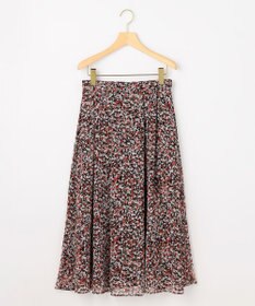 組曲 【先行予約】インプレッションフラワープリント フレアスカート