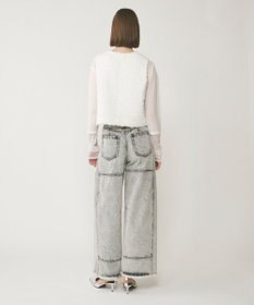 GRACE CONTINENTAL ライン切替デニムパンツ