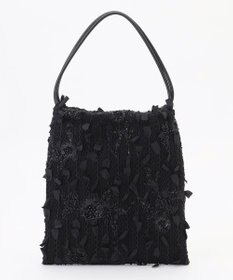 自由区 【カトリエムブーケ】Tweed a fleurs et rubans ドロストバッグ