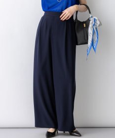 23区 【WEB&一部店舗限定】ストレッチジョーゼット ワイドパンツ