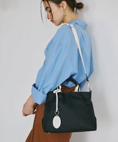 TOPKAPI 【TREASURE TOPKAPI】】ストライプハンドル ナイロン 2way ミニ トートバッグ