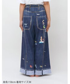 tsumori chisato SLEEP ツモリチサト ボトムス 綿100%(本体) ワイドパンツ 長ズボン ルームウエア レディース UOX510 /ワコール