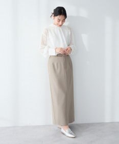 CRAFT STANDARD BOUTIQUE ＜セレモニー＞カットアウトヘムIラインスカート