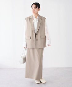 CRAFT STANDARD BOUTIQUE ＜セレモニー＞カットアウトヘムIラインスカート