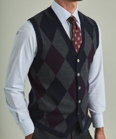 GOTAIRIKU 【家庭洗濯可能】イタリア糸 ハイゲージ ベスト