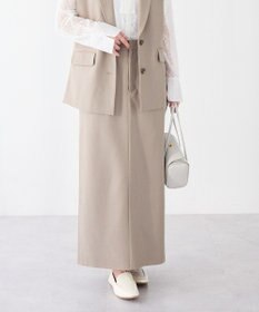 CRAFT STANDARD BOUTIQUE ＜セレモニー＞カットアウトヘムIラインスカート