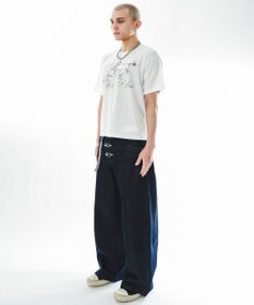WEGO ファイヤーマンバギーデニムパンツ