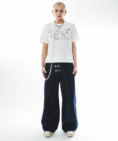 WEGO ファイヤーマンバギーデニムパンツ
