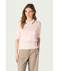 DAKS John Smedley for DAKS ハウスストライプ襟付きトップス