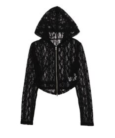 WEGO レースダブルジップパーカー