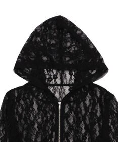 WEGO レースダブルジップパーカー