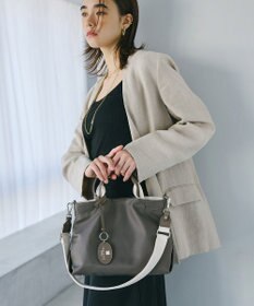 TOPKAPI 【TREASURE TOPKAPI】】ストライプハンドル ナイロン 2way ミニ トートバッグ