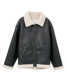 AMERICAN HOLIC ボアフェイクレザーブルゾン