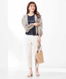 ANY SIS 【美人百花6月号掲載】フレンチスリーブロゴ Tシャツ