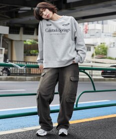 WEGO 【ユニセックス着用ITEM/裏起毛/SMLサイズ展開】リラックスフィットゲームロゴプルオーバー