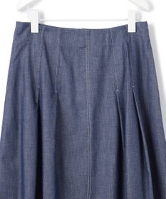 ICB L 【洗える】PlaX コットンソフトデニムスカート