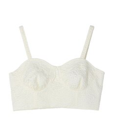 earth music&ecology エンボスフラワービスチェ