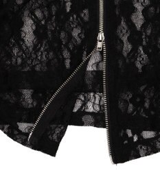 WEGO レースダブルジップパーカー