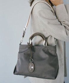TOPKAPI 【TREASURE TOPKAPI】】ストライプハンドル ナイロン 2way ミニ トートバッグ