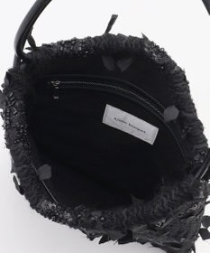 自由区 【カトリエムブーケ】Tweed a fleurs et rubans ドロストバッグ