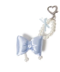 WEGO ダブルパールリボンキーホルダー