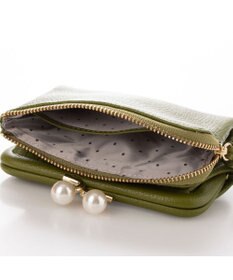 UNBILLION ペルケ perche / アクリル玉がま口長財布