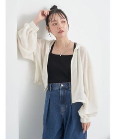 earth music&ecology シアーフードブルゾン