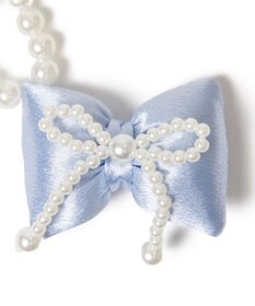 WEGO ダブルパールリボンキーホルダー