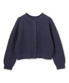 UNFILO 【前後着用可能】ポップコーンニット 2WAYカーディガン ネイビー