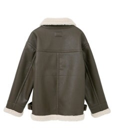 AMERICAN HOLIC ボアフェイクレザーブルゾン