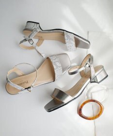 Pointer 日本製 本革スクエアトゥサンダル