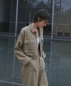 NAVE 【Nave・セットアップ可/洗える/撥水】スパンツイル ショートジャケット